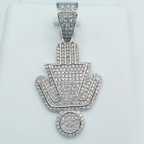 "925 Sterling Silver Cubic Zirconia Pendant, U19254757 - Picture 1 of 11